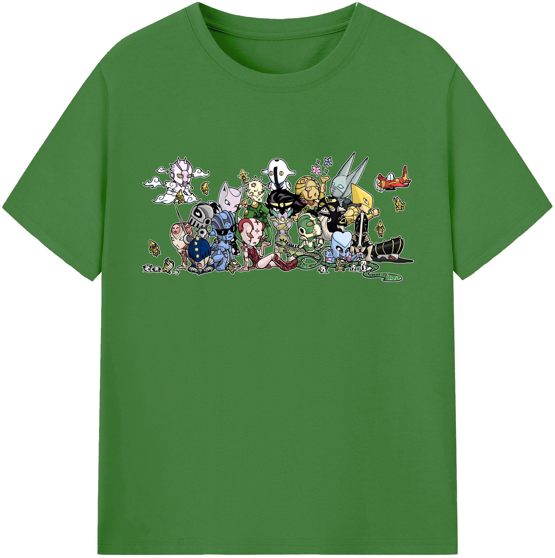 （画像用） ジョジョの奇妙な冒険 JoJo's Bizarre Adventure レディースカジュアルプリントTシャツ（綿100％）